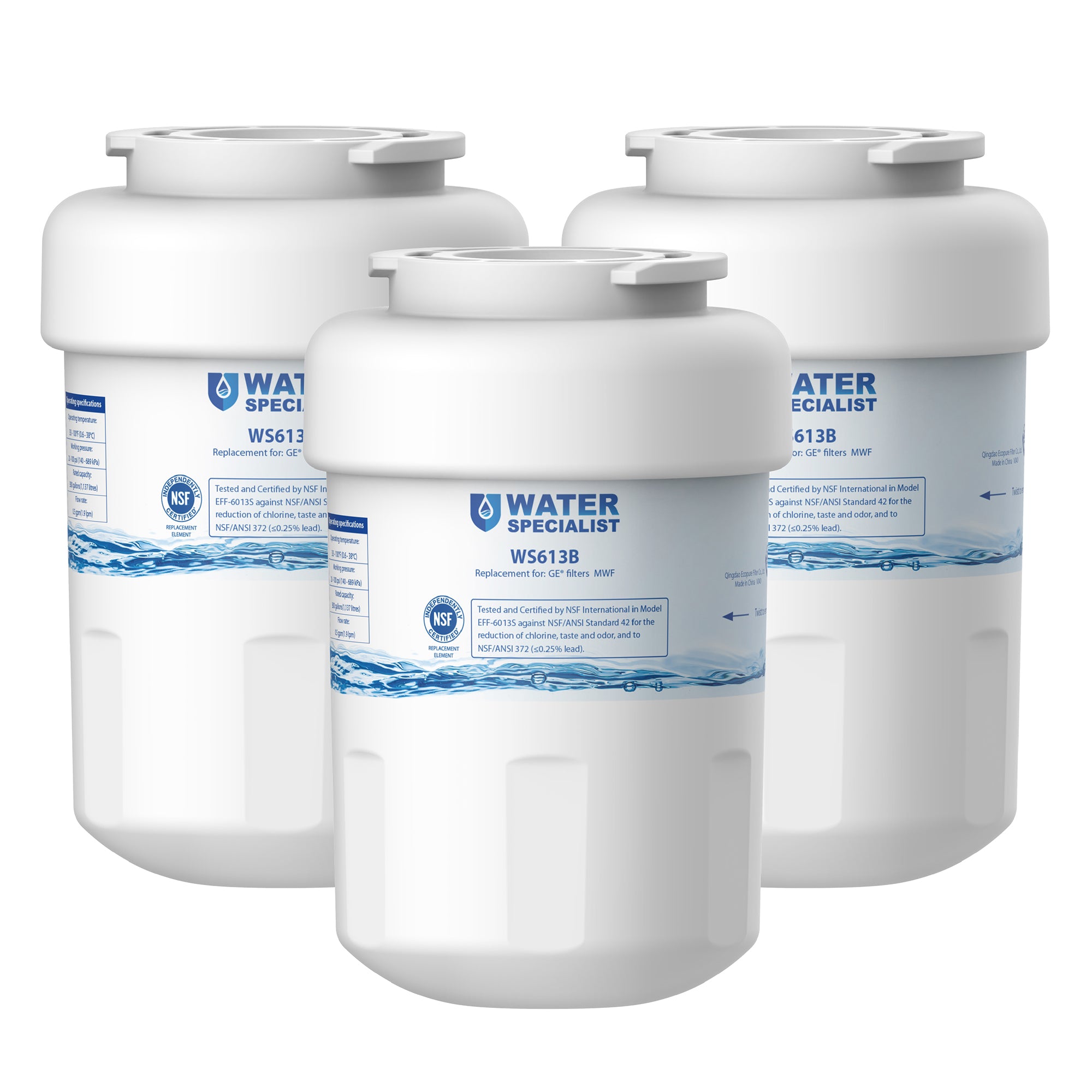 Waterspecialist MWF Replacement for GE® MWF Refrigerator Water Filter