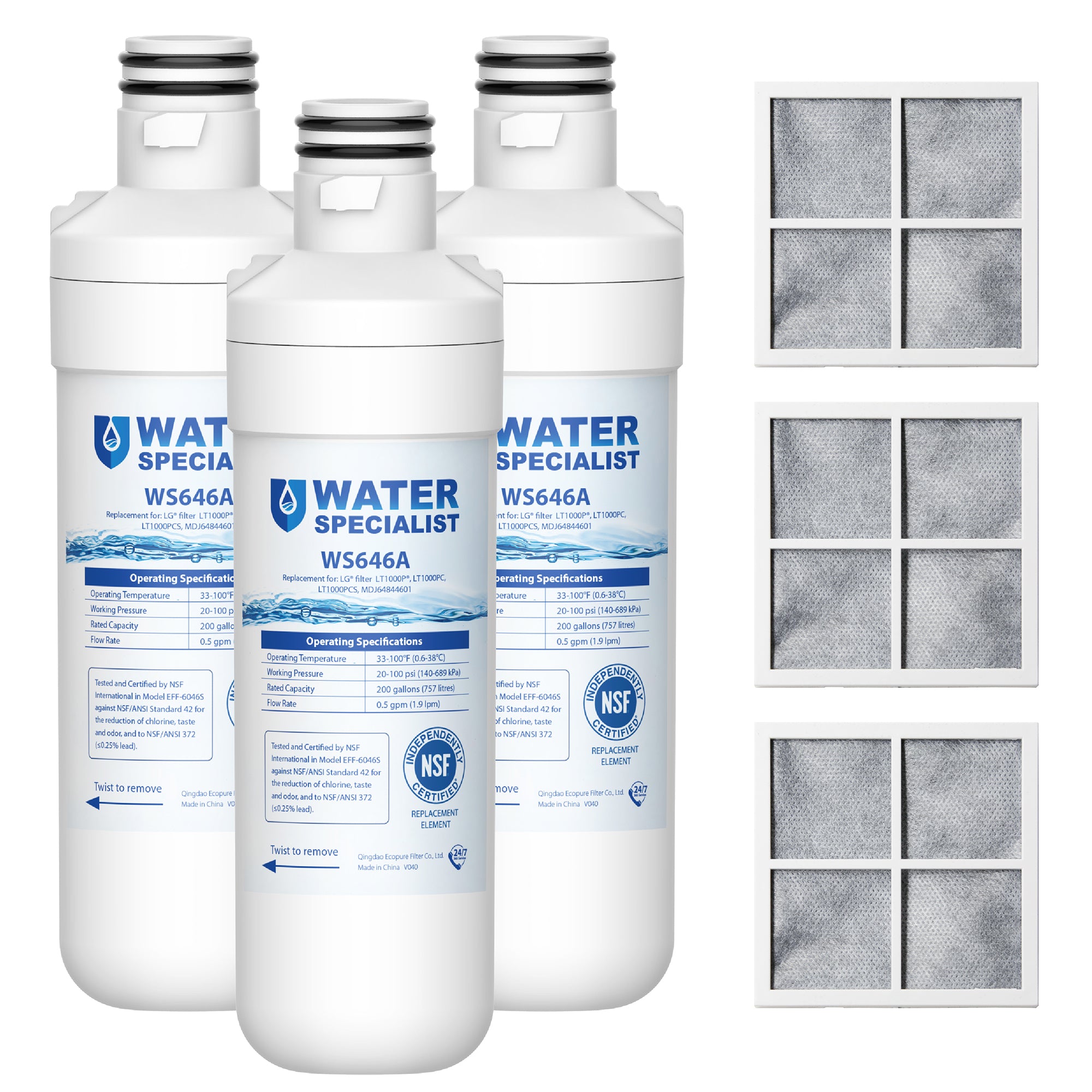 Waterspecialist LT1000PC ADQ747935 MDJ64844601 NSF Certified Refrigera
