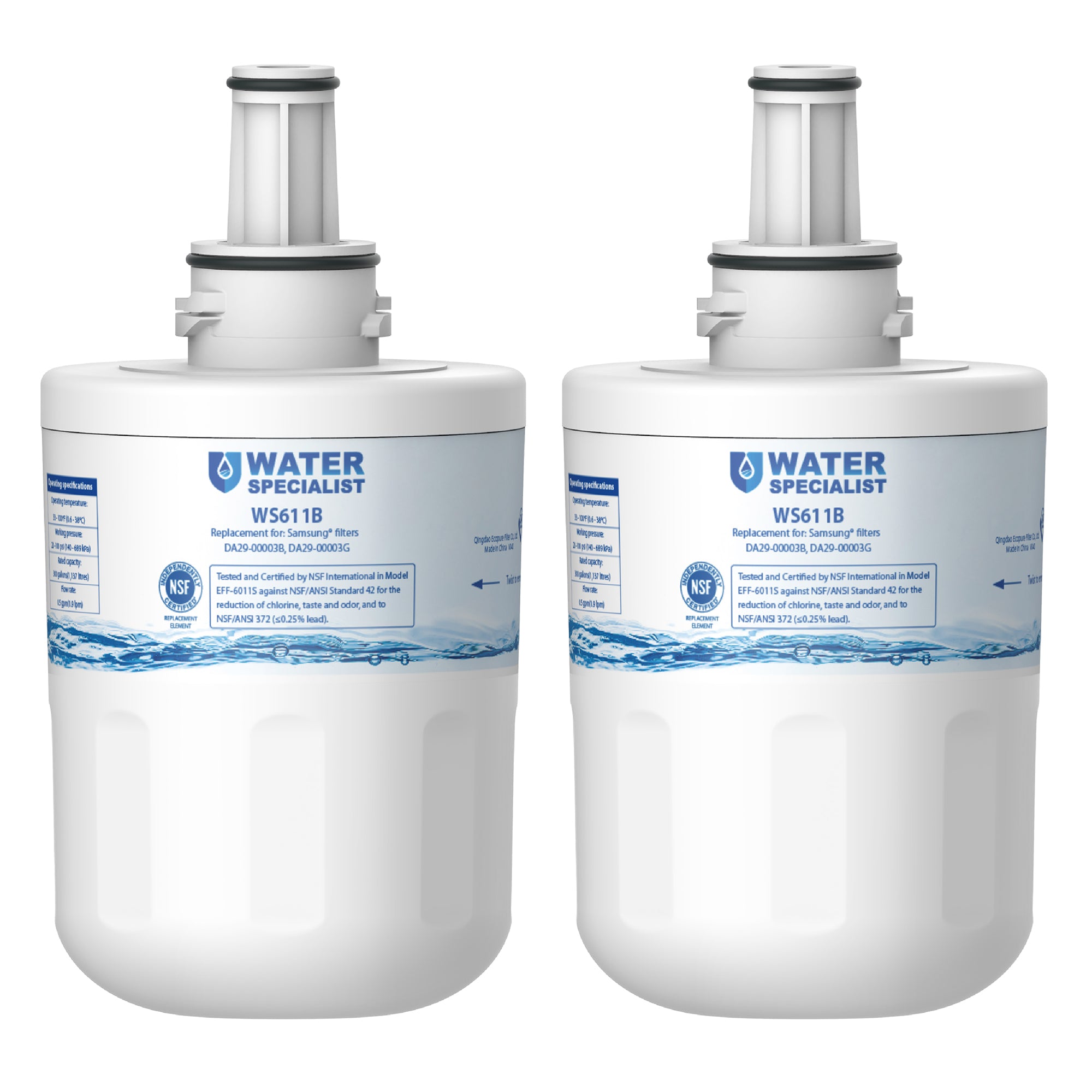 Waterspecialist DA2900003G Refrigerator Water Filter, Replacement for